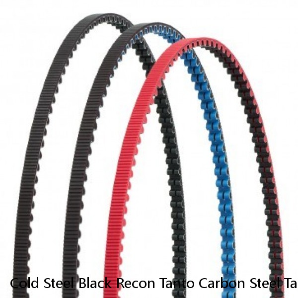 Cold Steel Black Recon Tanto Carbon Steel Tanto Blade/ Black Secure-Ex Belt Shea
