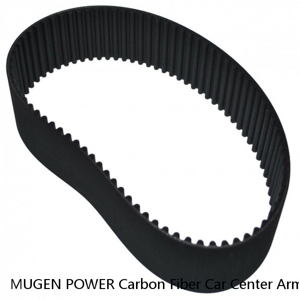 MUGEN POWER Carbon Fiber Car Center Armrest Cushion Pad + Seat Belt Cover Set #1 image