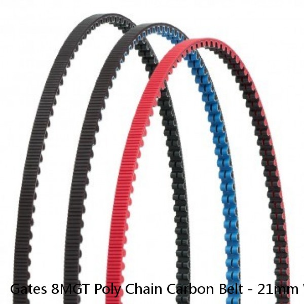 Gates 8MGT Poly Chain Carbon Belt - 21mm Width - 8mm Pitch - Choose Your Length  #1 image